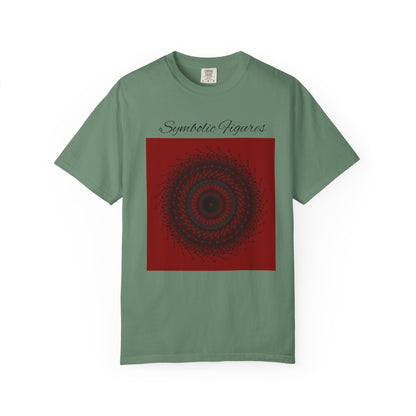Symbolic Figures Unisex Garment-Dyed T-Shirt - Bohemian Style for Art Lovers