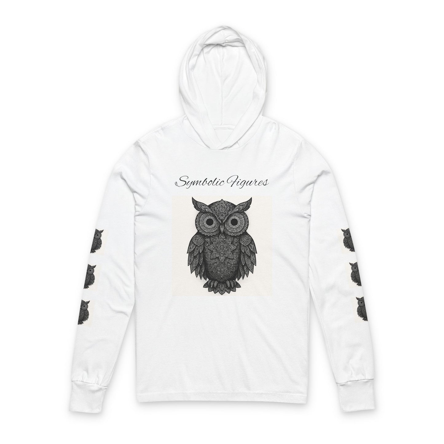 Owl Graphic Unisex Hoodie, Cozy Long Sleeve Tee for Nature Lovers, Unique Gift for Owl Lovers, Ideal for Fall, Halloween, and Everyday Wear