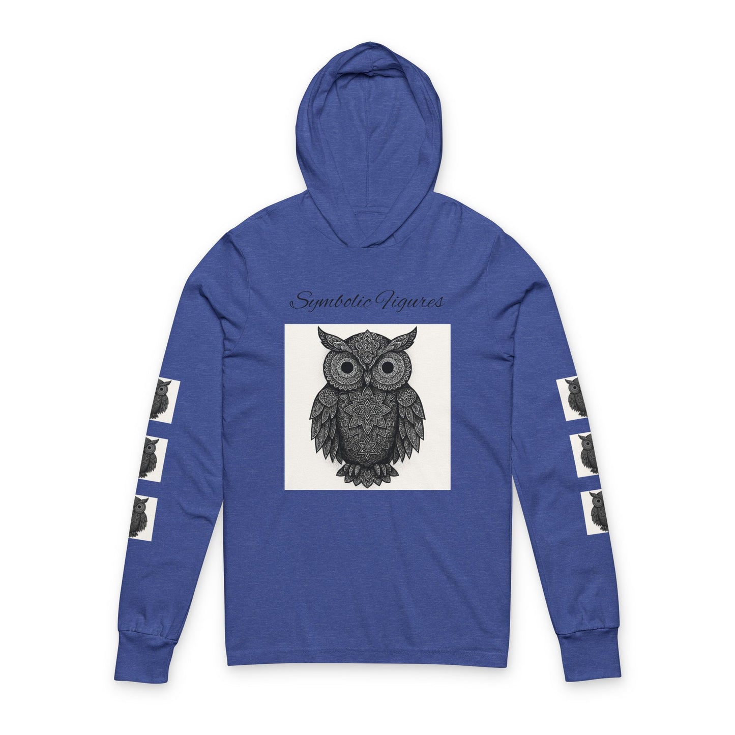 Owl Graphic Unisex Hoodie, Cozy Long Sleeve Tee for Nature Lovers, Unique Gift for Owl Lovers, Ideal for Fall, Halloween, and Everyday Wear