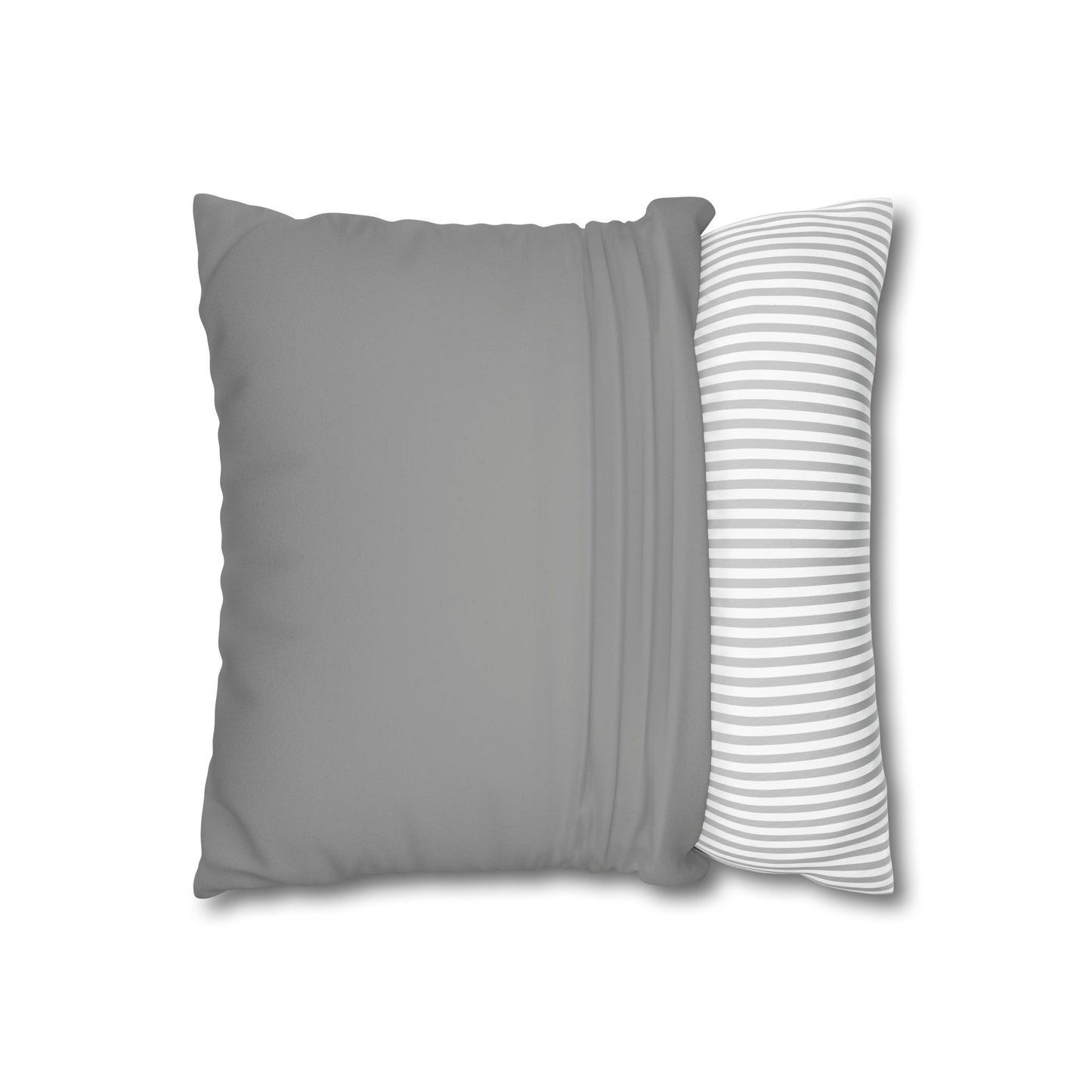 Romantic Faux Suede Square Pillowcase - Heart Design for Cozy Decor