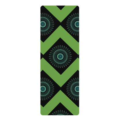 Mandala Pattern Rubber Yoga Mat | Non-Slip Exercise Mat for Yoga and Fitness