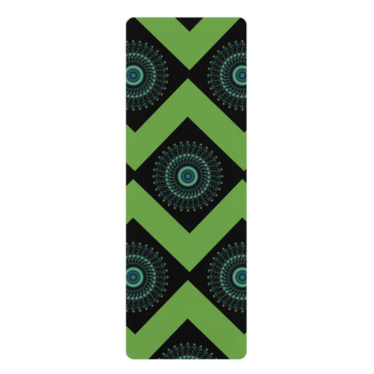 Mandala Pattern Rubber Yoga Mat | Non-Slip Exercise Mat for Yoga and Fitness