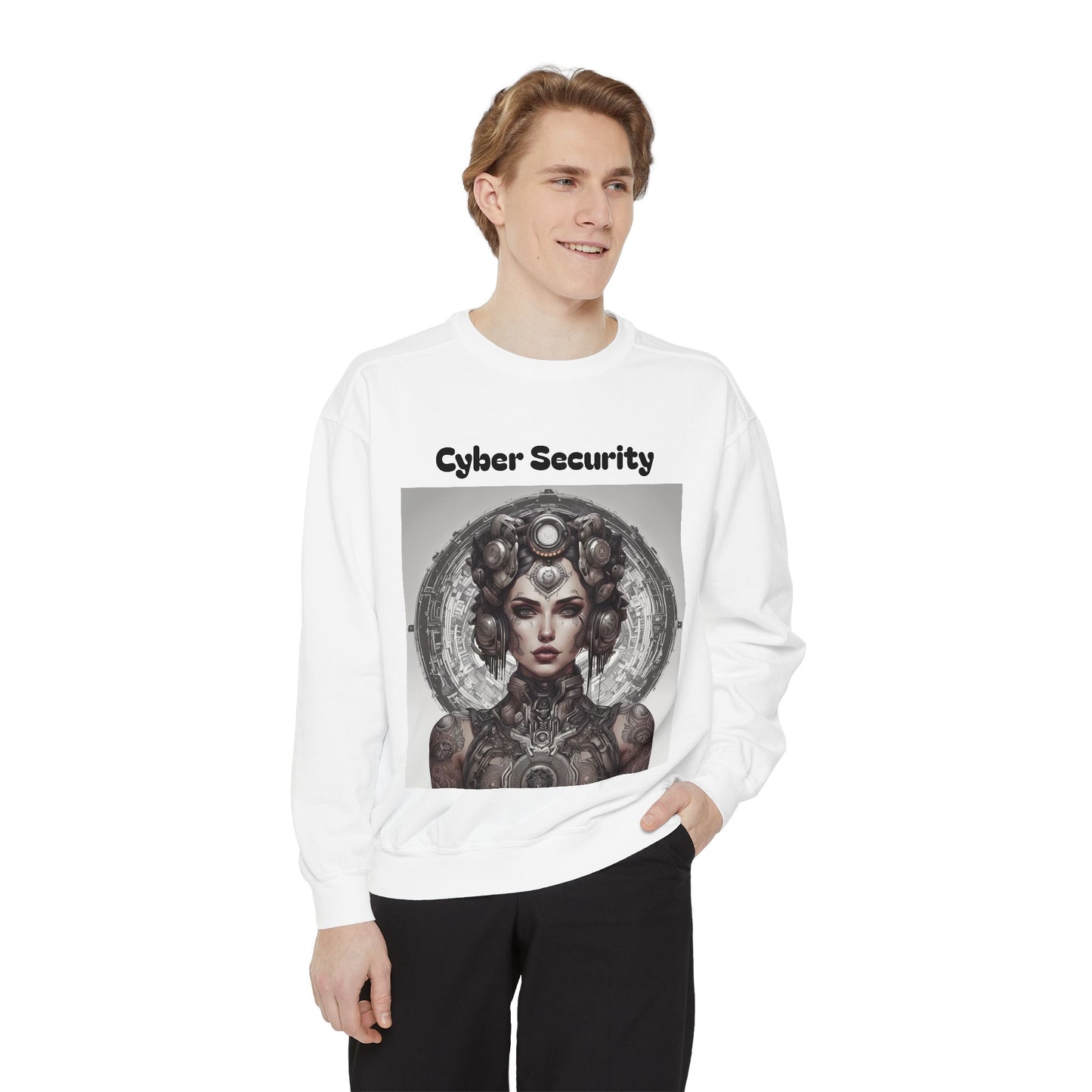 Cybersecurity Mandala Sweatshirt — Cyber Security Mandala Inspired Design