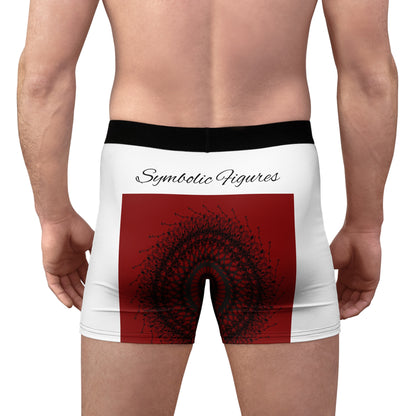 Stylish Men's Boxer Briefs with Intricate Mandala Print, Comfort Fit Underwear, Unique Gift for Him, Activewear Essentials, Everyday Comfort