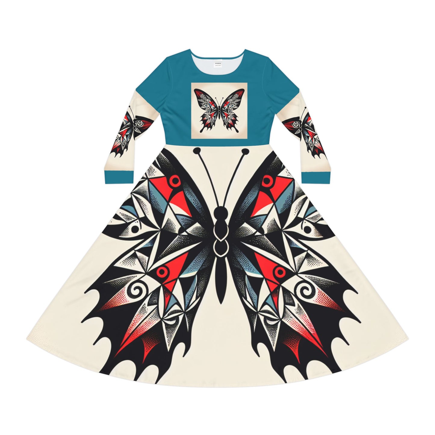 Women's Long Sleeve Dance Dress with Eye-Catching Butterfly Design - Ideal for Recitals, Spring Festivities, or Casual Wear, Dance [...]