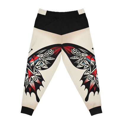 Stylish Butterfly Athletic Joggers, Fitness Wear, Workout Pants, Casual Joggers, Gift for Active Lifestyle