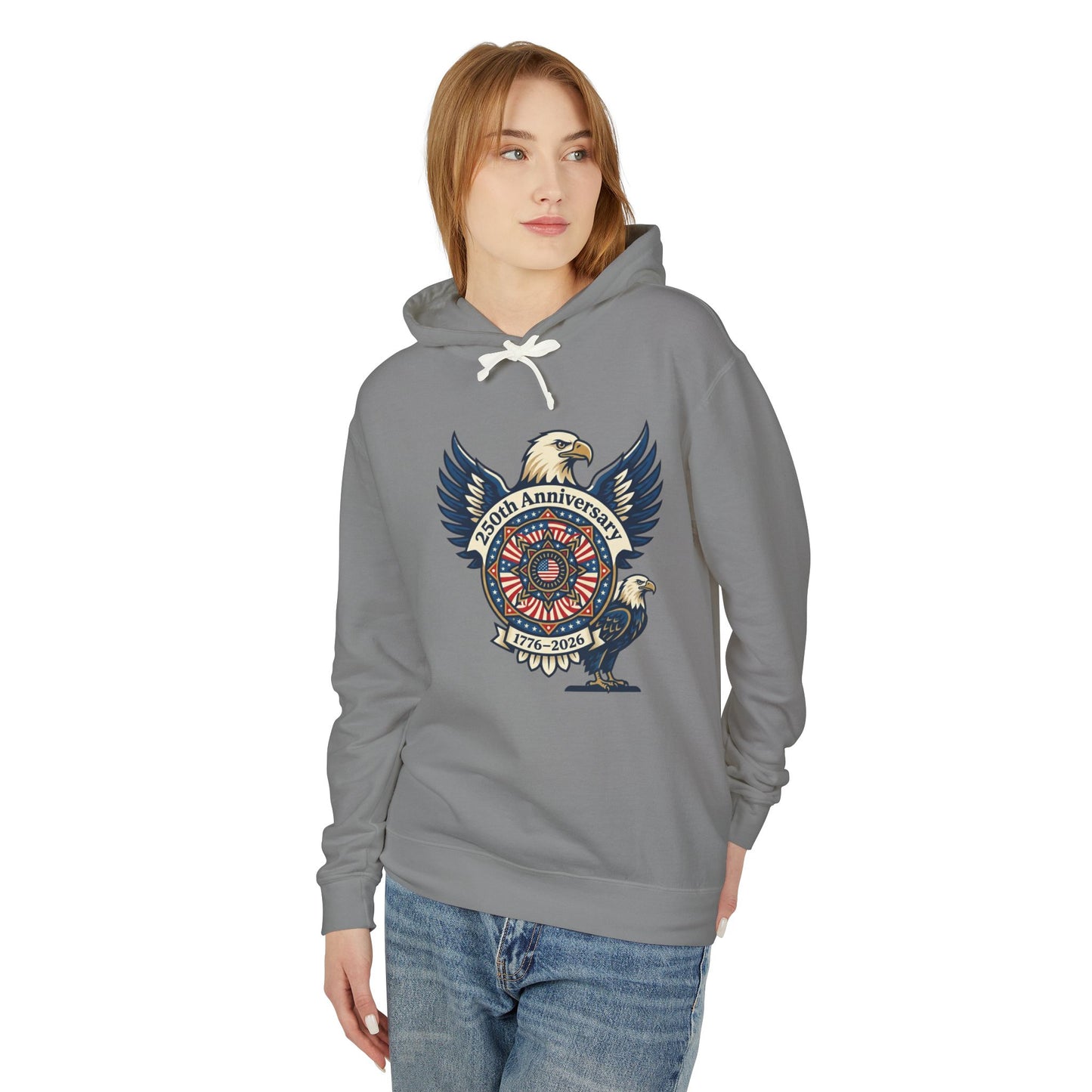Eagle 250th Anniversary Hoodie — Patriotic American Eagle Sweatshirt (1776–2026)
