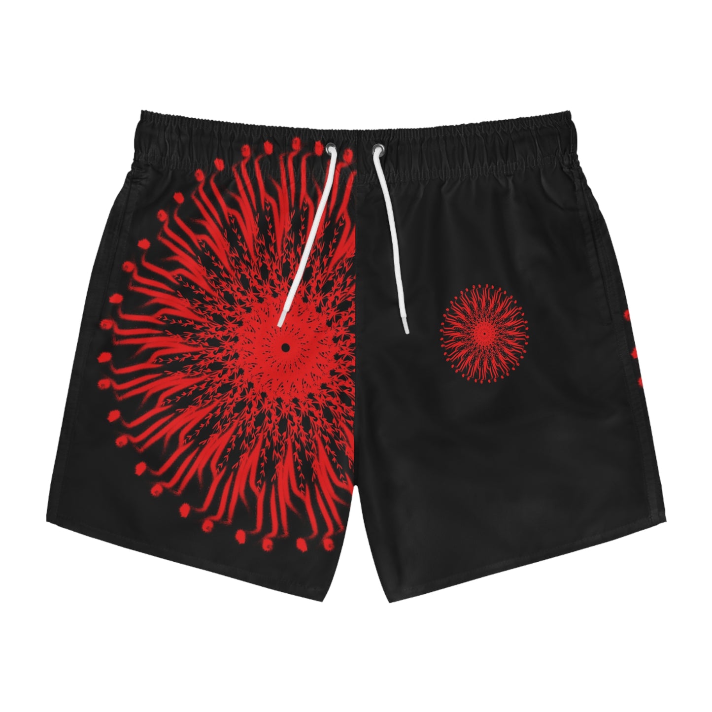 Vibrant Patterned Swim Trunks, Men's Beachwear, Summer Essentials, Pool Party Attire, Trendy Swimwear, Vacation Gear