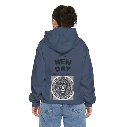 Monochrome Lion Design Hoodie, Cozy Unisex Hoodie, Gift for Him/Her, Stylish Casual Wear, Cool Streetwear
