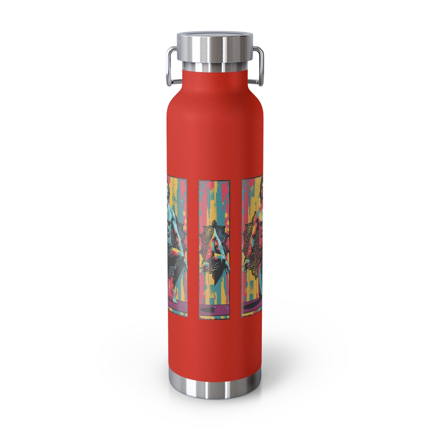 Colorful Insulated Water Bottle - 22oz - Perfect for Fitness, Travel, Hydration, Gifts & Eco-Conscious Living