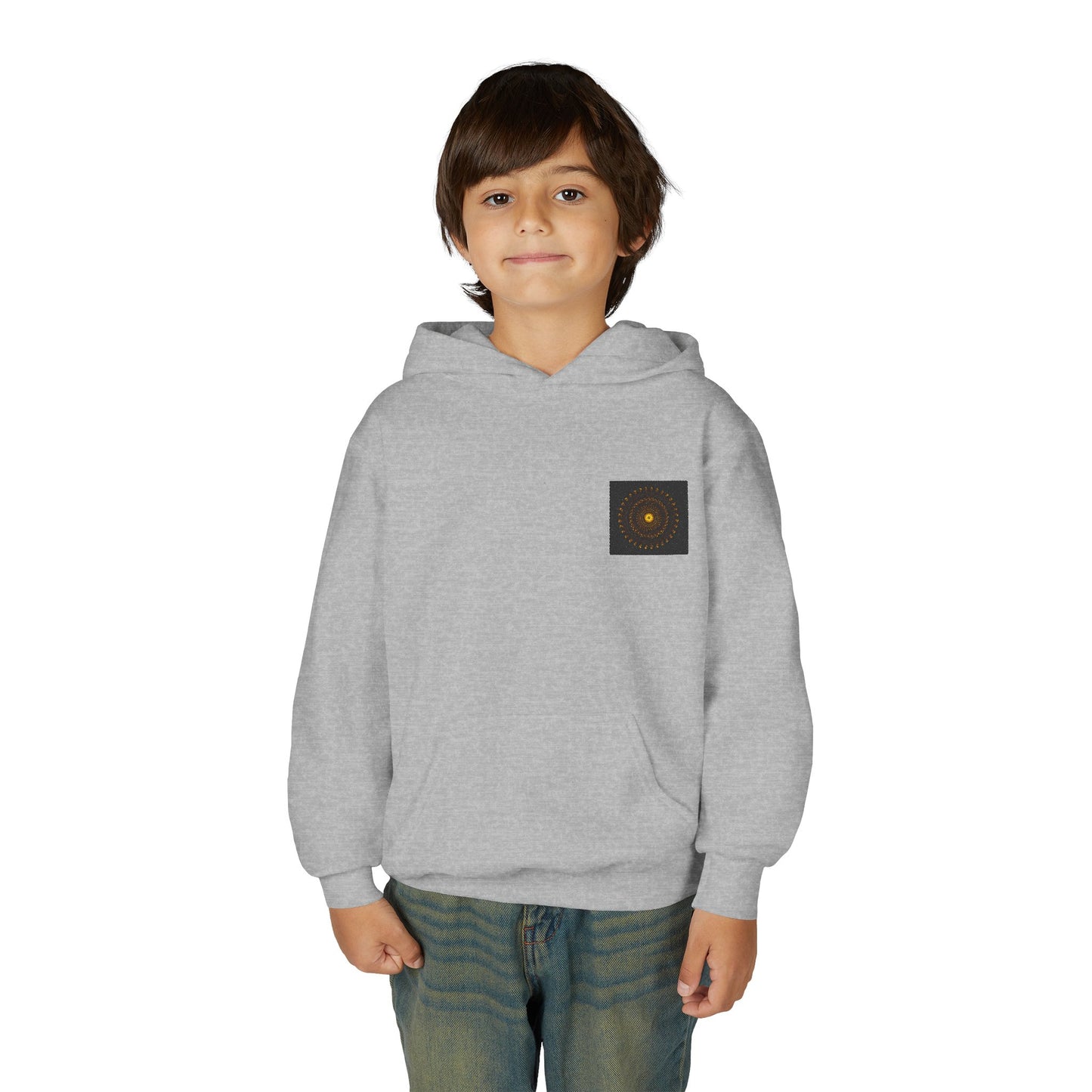 Youth Hooded Sweatshirt, Cozy Pullover for Kids, Ideal for Casual Wear, Perfect for Holidays, Gift for Birthdays, Comfortable Layering