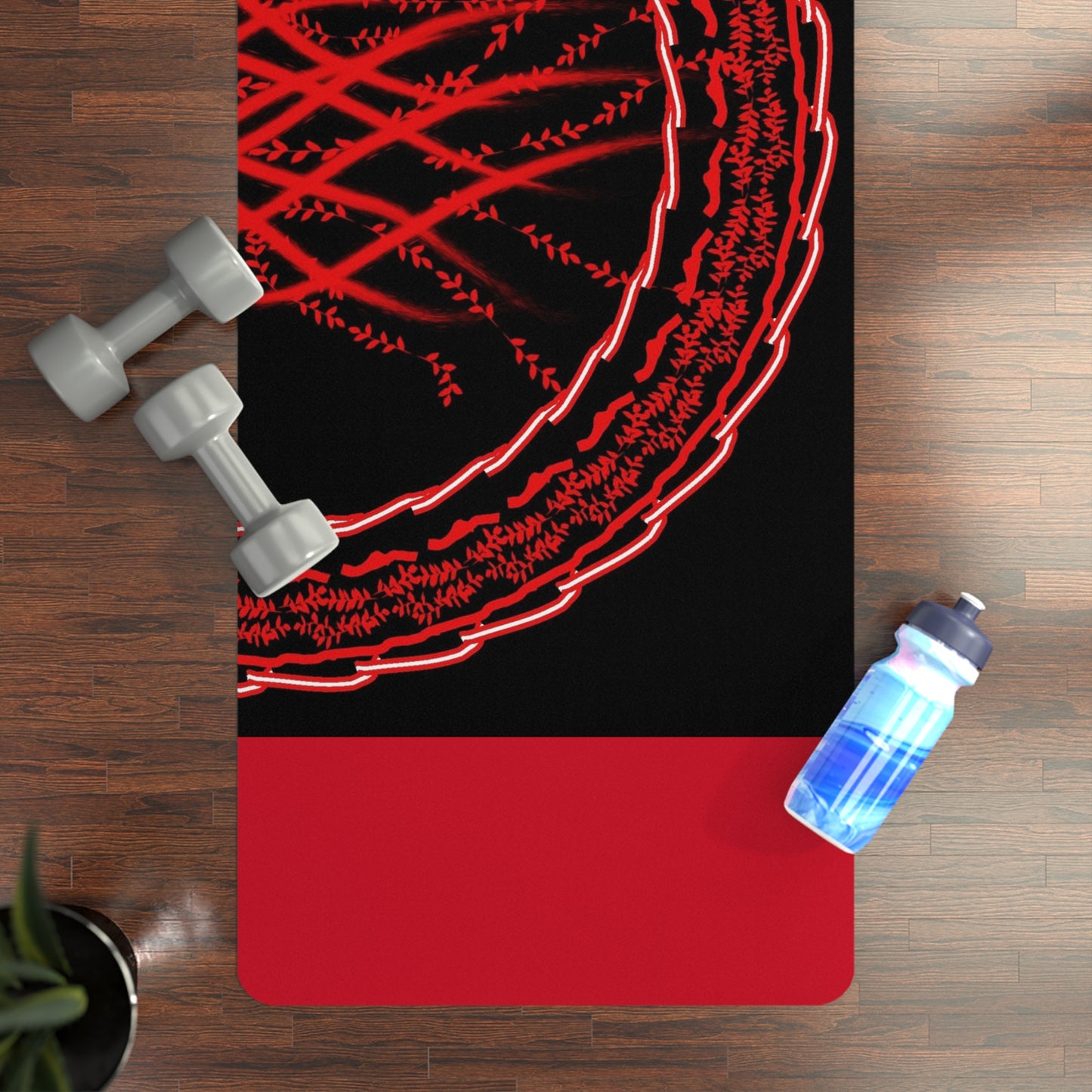 Mandala Pattern Rubber Yoga Mat | Non-Slip Exercise Mat for Yoga and Fitness