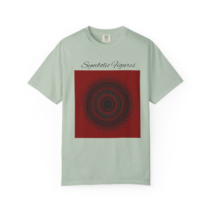 Symbolic Figures Unisex Garment-Dyed T-Shirt - Bohemian Style for Art Lovers