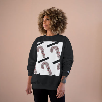 Candy Cane Champion Sweatshirt | Cozy Holiday Apparel, Christmas Sweater, Gift for Her, Winter Fashion, Festive Outfit