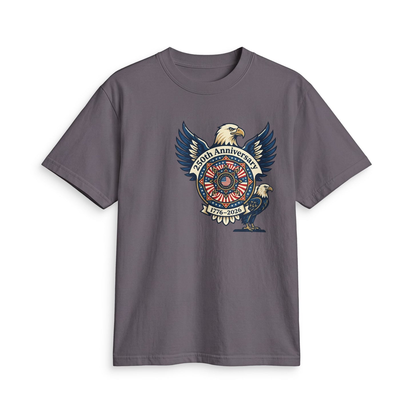 Eagle Emblem Anniversary T-Shirt — 250th 1776–2026 Patriotic Graphic Tee