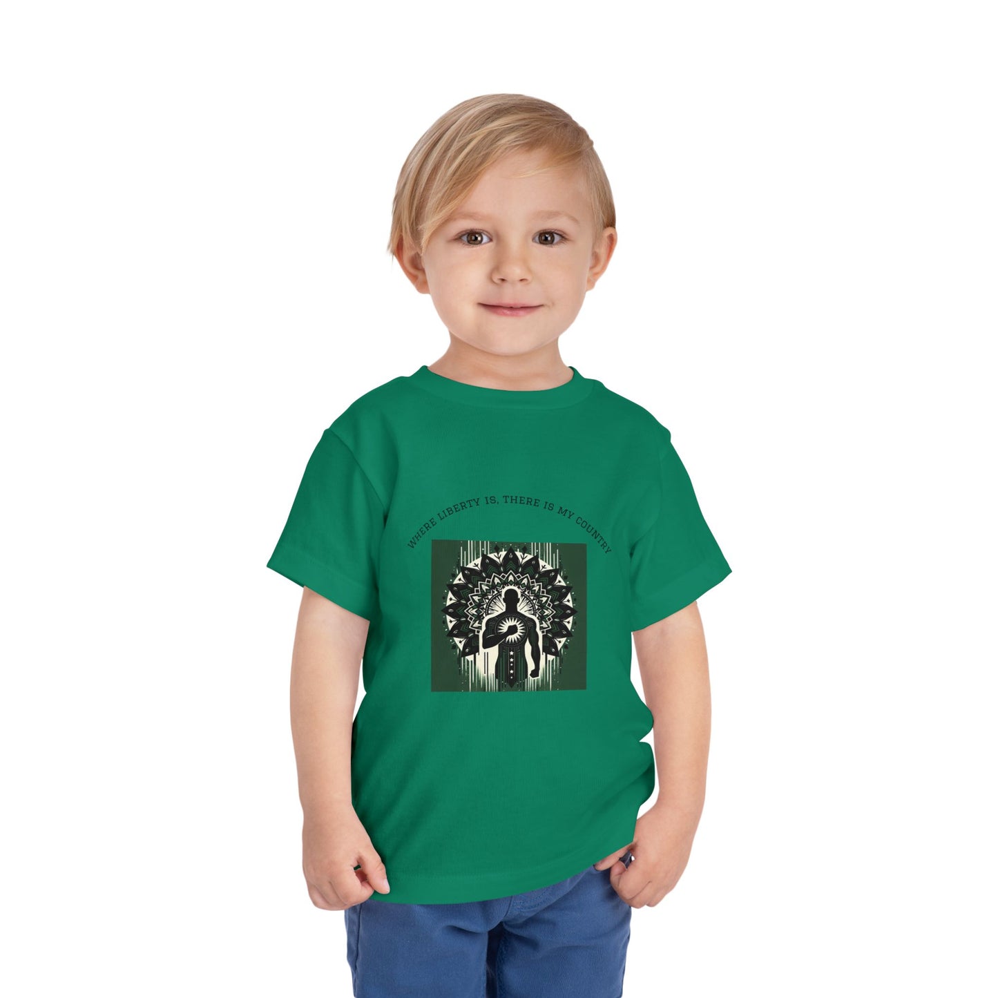 Patriotic Toddler Tee, Cute Kids Patriotic Shirt, Fun 4th of July Gift, Toddler Independence Day Shirt, Citizenship Tee