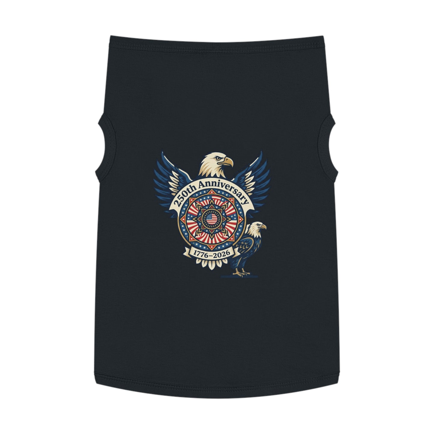 Patriotic 250th Anniversary Pet Tank Top — 1776–2026 Eagle Memorial
