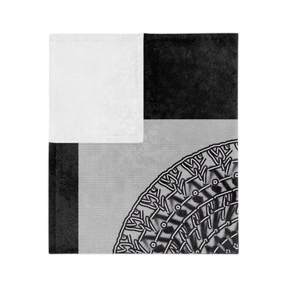 Cozy Mandala Velveteen Microfiber Blanket - Perfect for Home Decor & Gifting