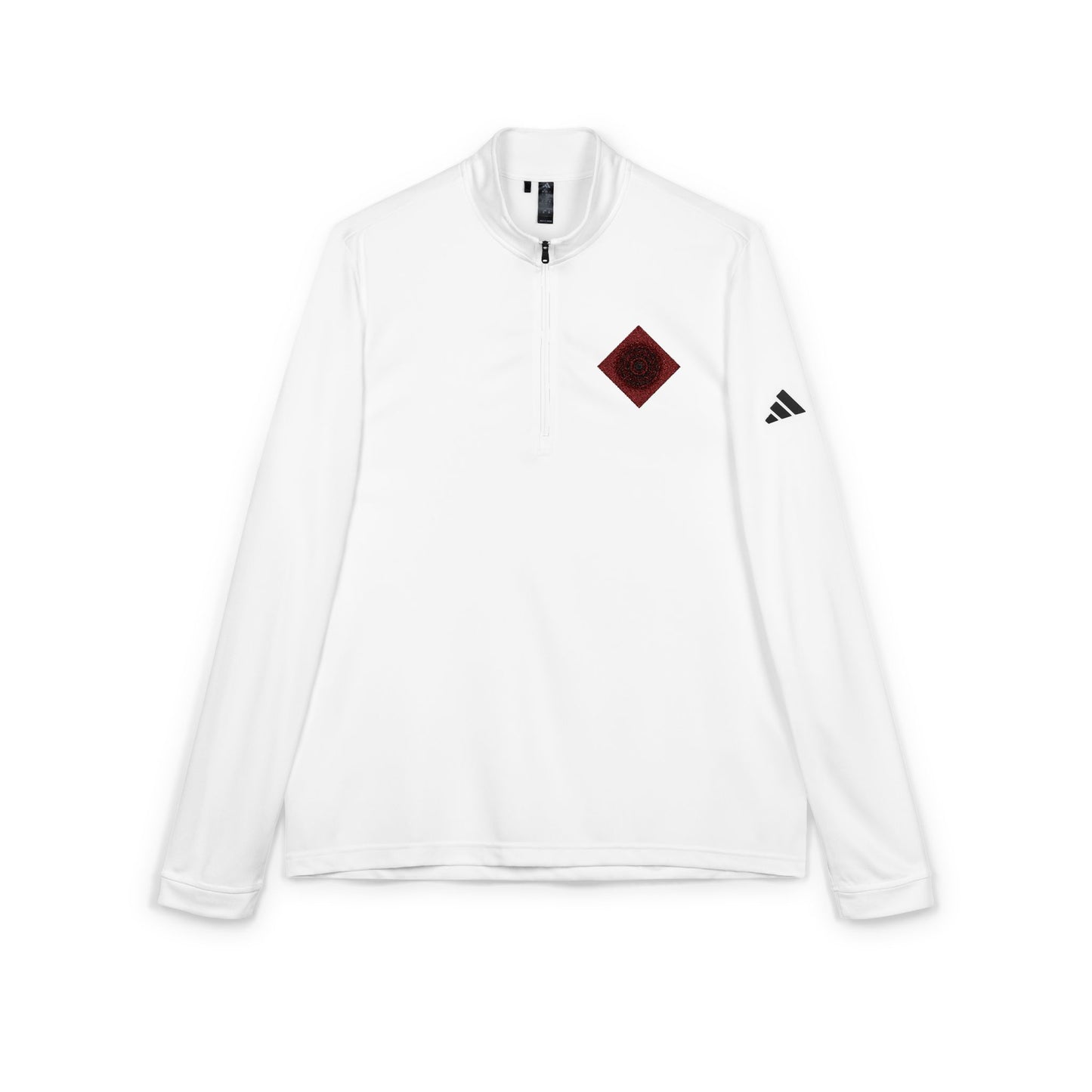 Adidas Quarter-Zip Pullover - Red Mandala Inspired