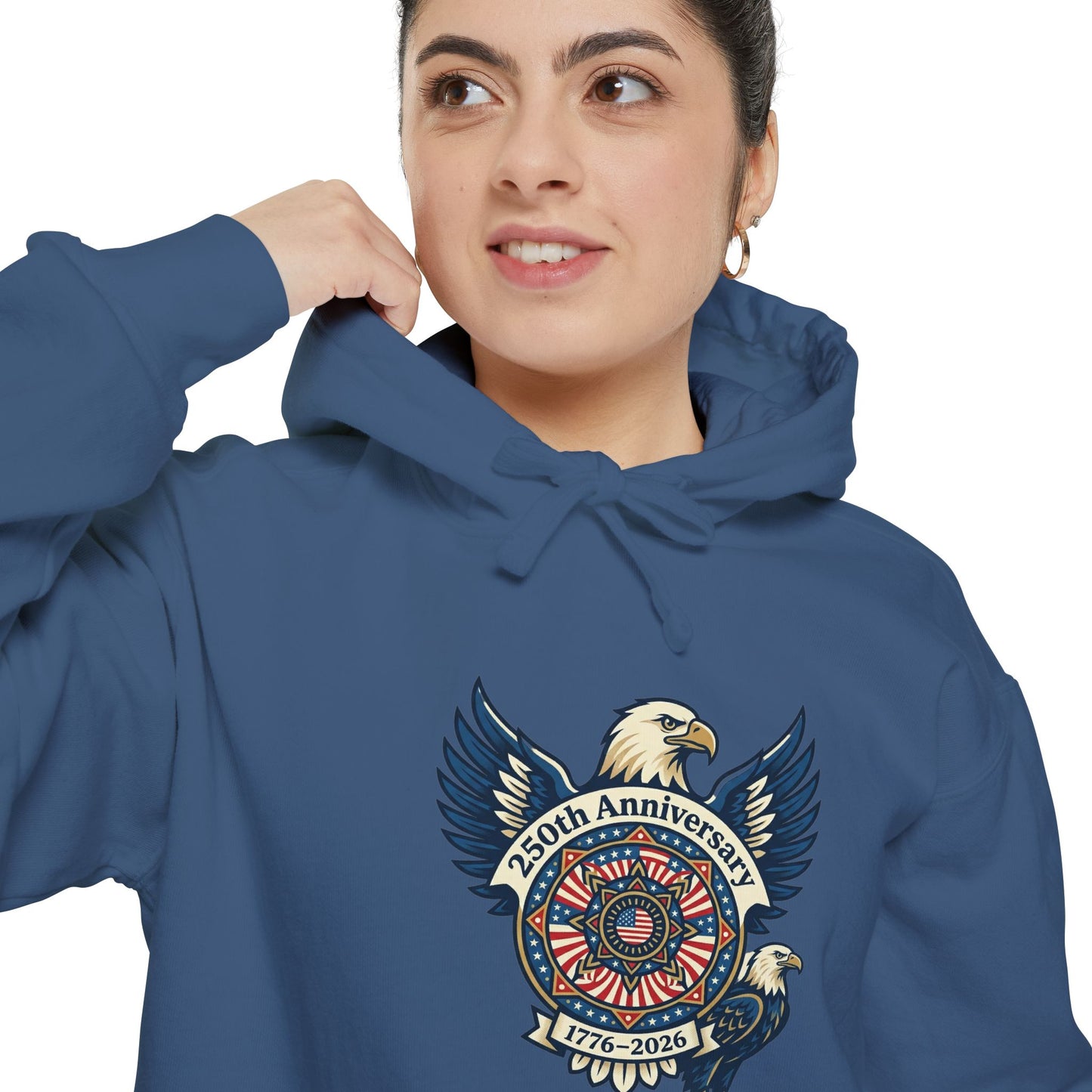 Eagle Vintage Emblem Hoodie — Americana Graphic Pullover