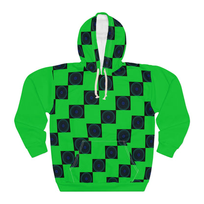 Geometric Pattern Pullover Hoodie, Unisex Abstract Sweatshirt, Chic Casual Wear, Cozy Layer, Gift for Her, Him, Fashion Statement