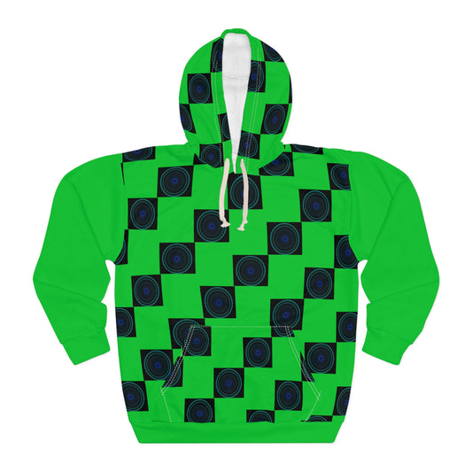 Geometric Pattern Pullover Hoodie, Unisex Abstract Sweatshirt, Chic Casual Wear, Cozy Layer, Gift for Her, Him, Fashion Statement