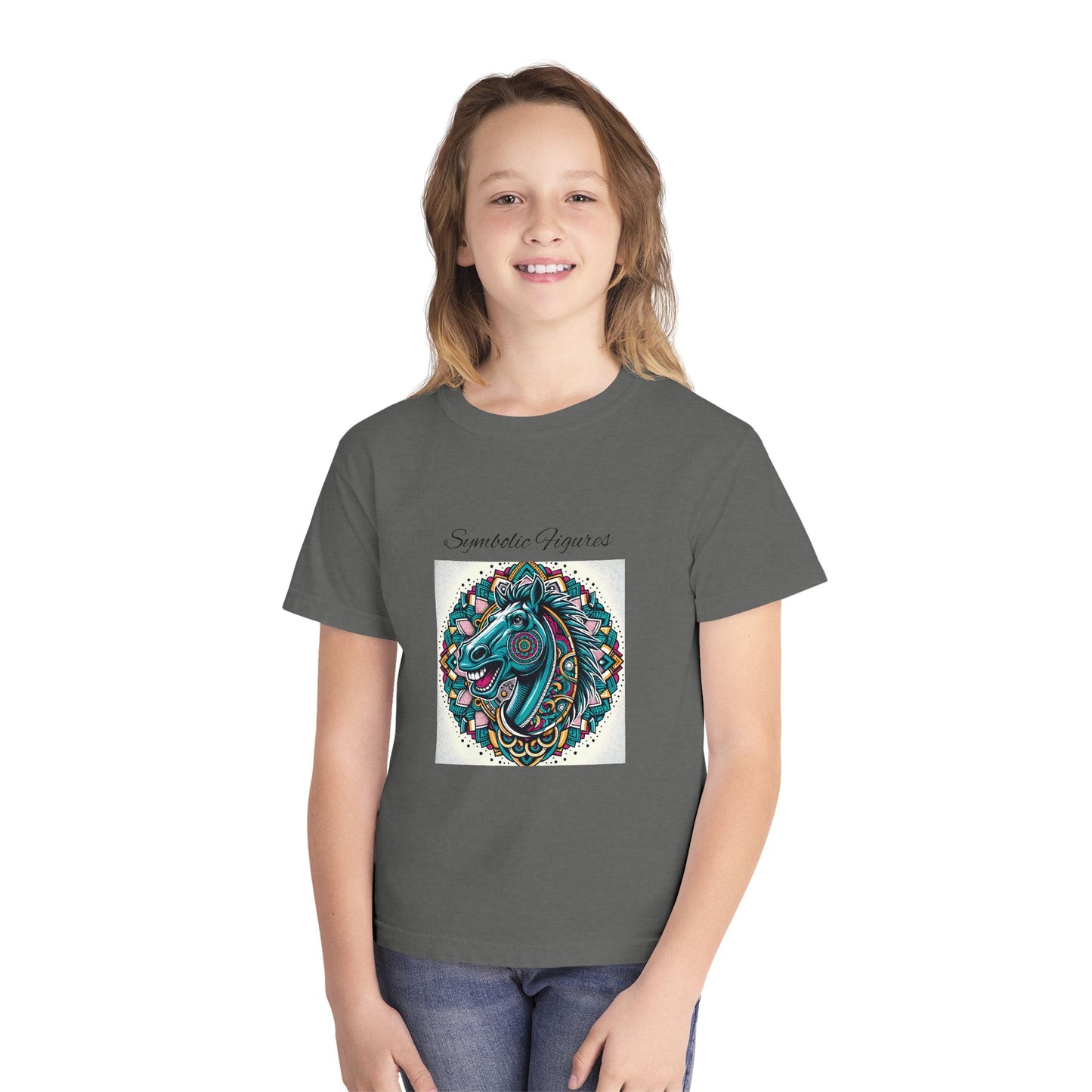 Colorful Unicorn Youth Tee, Playful Graphic Tee, Magical Kids Shirt, Birthday Gift, Fun Party Apparel