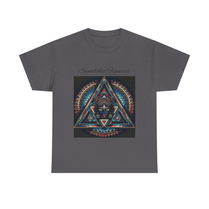 Symbiotic Figures Graphic Tee, Unisex Cotton T-Shirt, Psychedelic Art Shirt, Bohemian Style Tee, Mindful Wear, Festival Clothing