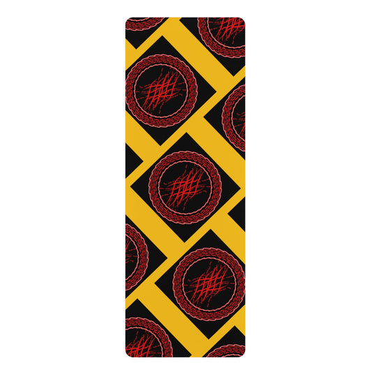 Mandala Pattern Rubber Yoga Mat | Non-Slip Exercise Mat for Yoga and Fitness