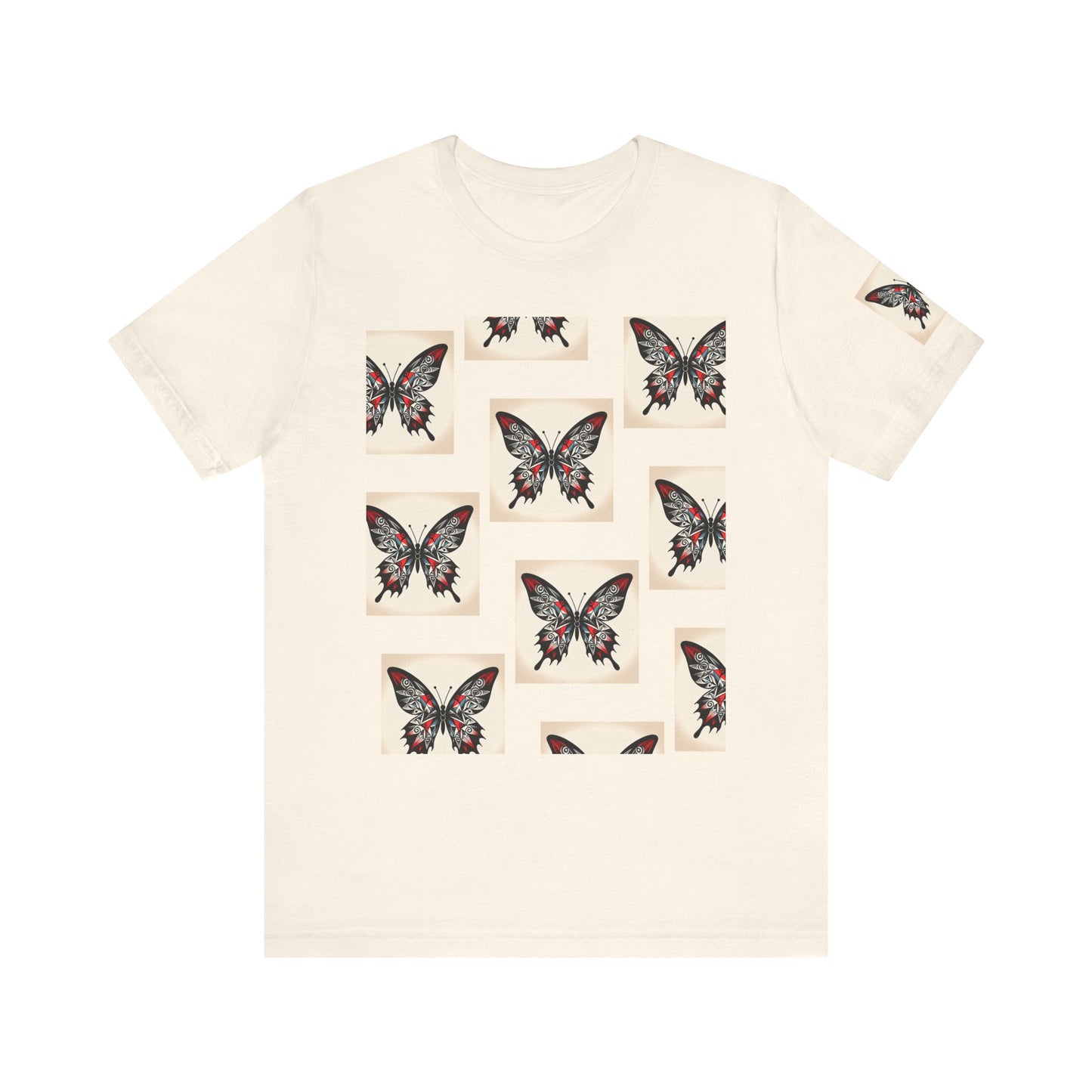 Butterfly Graphic Tee | Unisex Short Sleeve Shirt, Casual Wear, Nature Lover Gift, Boho Style, Summer Fashion