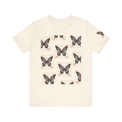 Butterfly Graphic Tee | Unisex Short Sleeve Shirt, Casual Wear, Nature Lover Gift, Boho Style, Summer Fashion