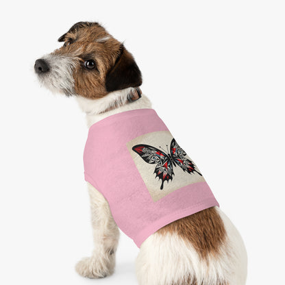 Butterfly Pet Tank Top, Summer Pet Apparel, Cute Dog Shirt, Stylish Cat Tank, Pet Gift for Warm Days, Pet Fashion