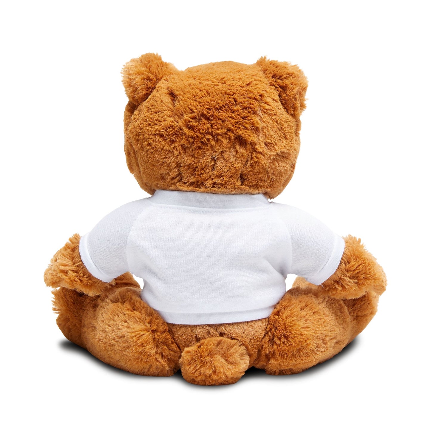 Plush Teddy Bear with Heart Tee — Cute Valentine Stuffed Animal Gift