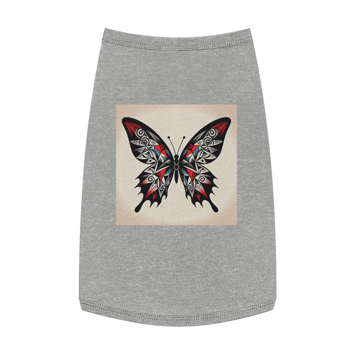 Butterfly Pet Tank Top, Summer Pet Apparel, Cute Dog Shirt, Stylish Cat Tank, Pet Gift for Warm Days, Pet Fashion