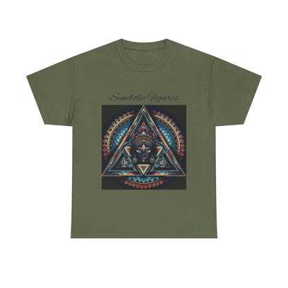 Symbiotic Figures Graphic Tee, Unisex Cotton T-Shirt, Psychedelic Art Shirt, Bohemian Style Tee, Mindful Wear, Festival Clothing