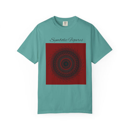 Symbolic Figures Unisex Garment-Dyed T-Shirt - Bohemian Style for Art Lovers