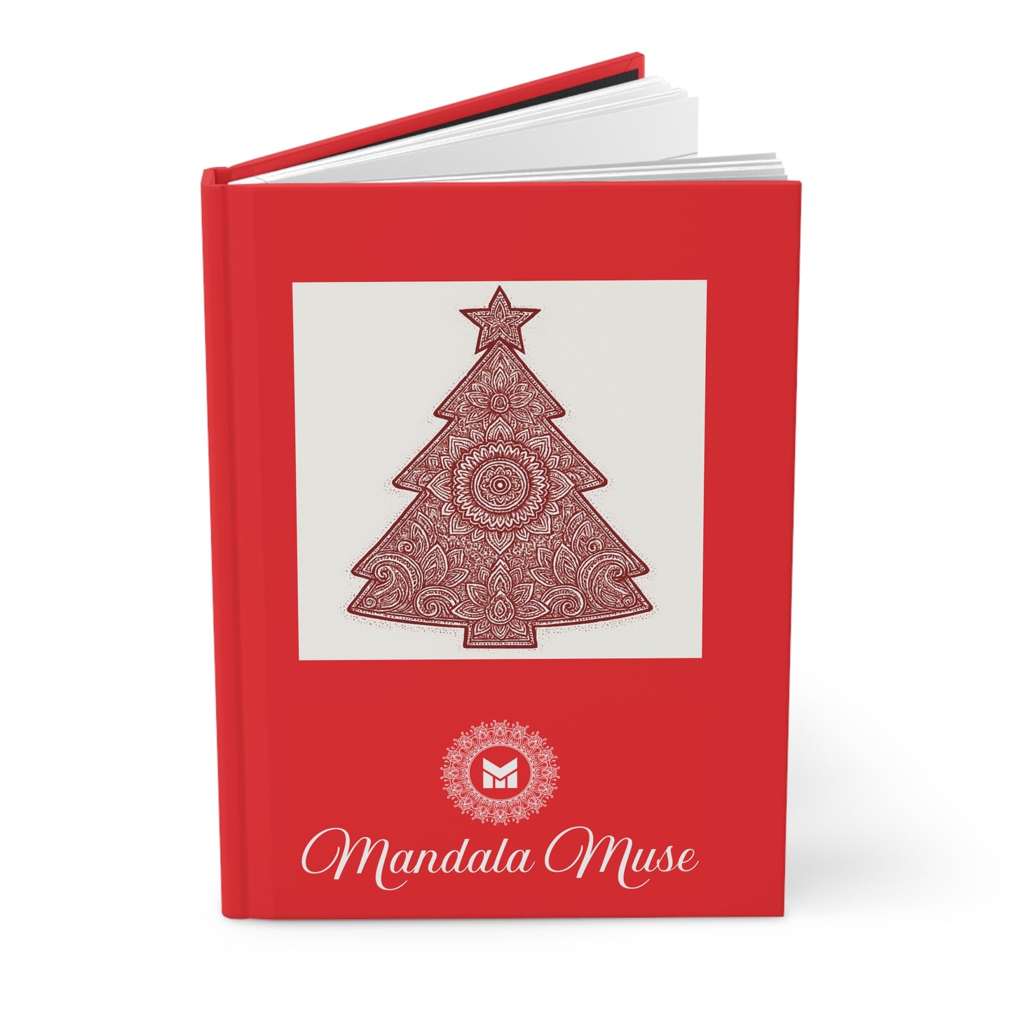 Holiday Mandala Journal — 'Tis the Season Christmas Hardcover Notebook