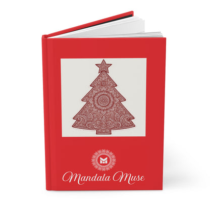 Holiday Mandala Journal — 'Tis the Season Christmas Hardcover Notebook