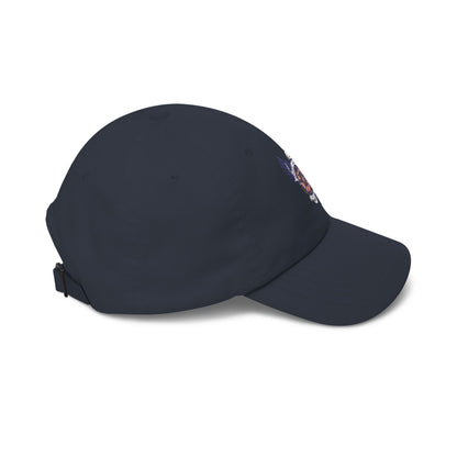 Dad Cap with Retro Eagle Crest Embroidered Patch