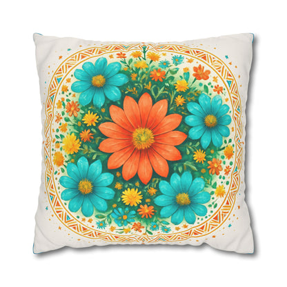 Bohemian Mandala Pillowcase, Home Decor for Meditation, Yoga Gift, Couch Accessory, Cozy Atmosphere, Zen Living Room