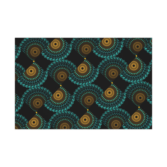 Artistic Gift Wrap Paper - Fractal Design for Unique Presentations