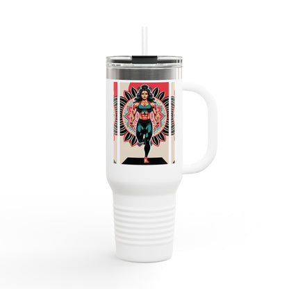 Stylish Insulated Travel Mug, 40oz - Perfect for Outdoor Adventures, Office Use, Gifts & Celebrations, Fun Art Design