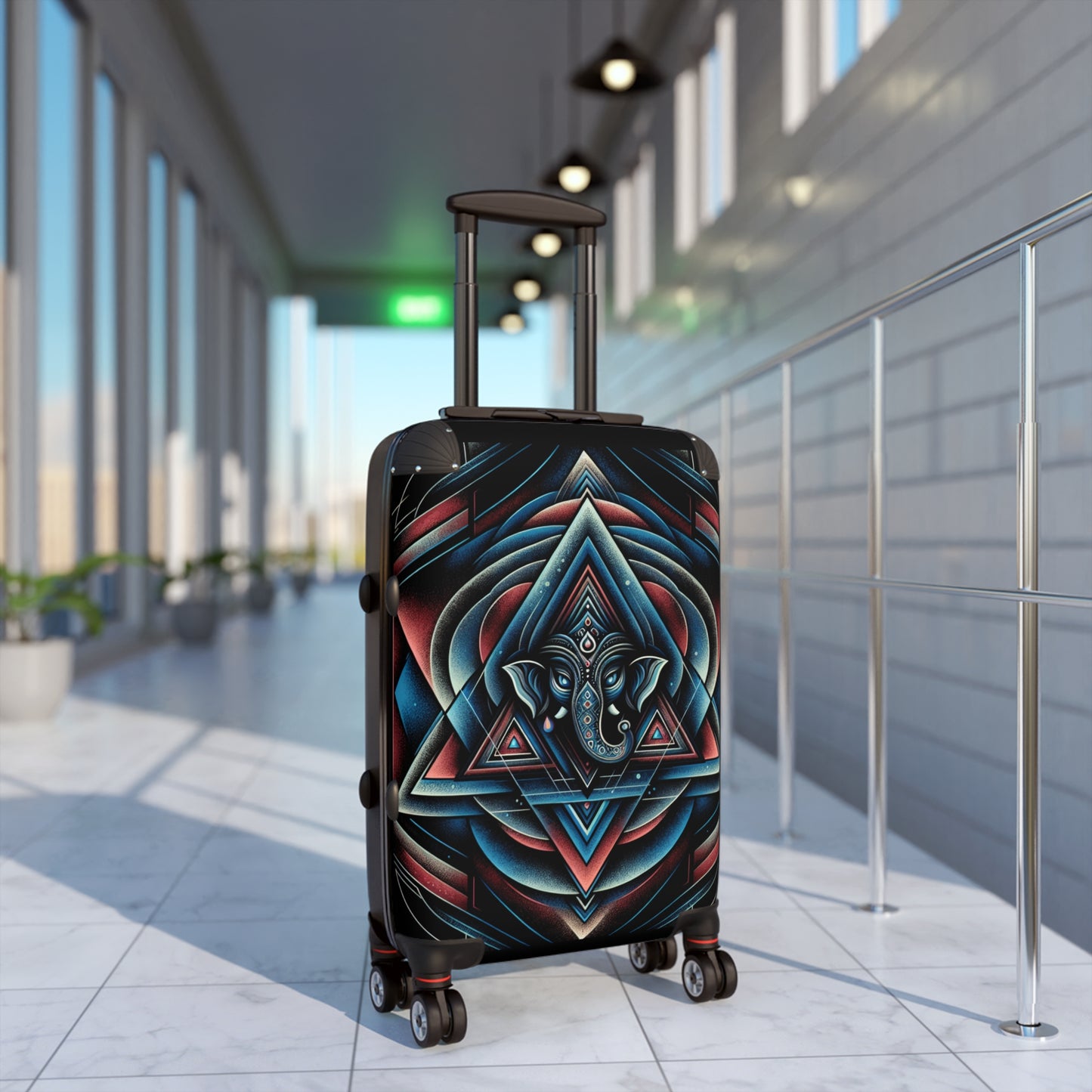 Bohemian Elephant Suitcase, Travel Luggage, Festival Gear, Summer Vacation Bag, Unique Gift for Wanderers