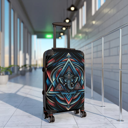 Bohemian Elephant Suitcase, Travel Luggage, Festival Gear, Summer Vacation Bag, Unique Gift for Wanderers