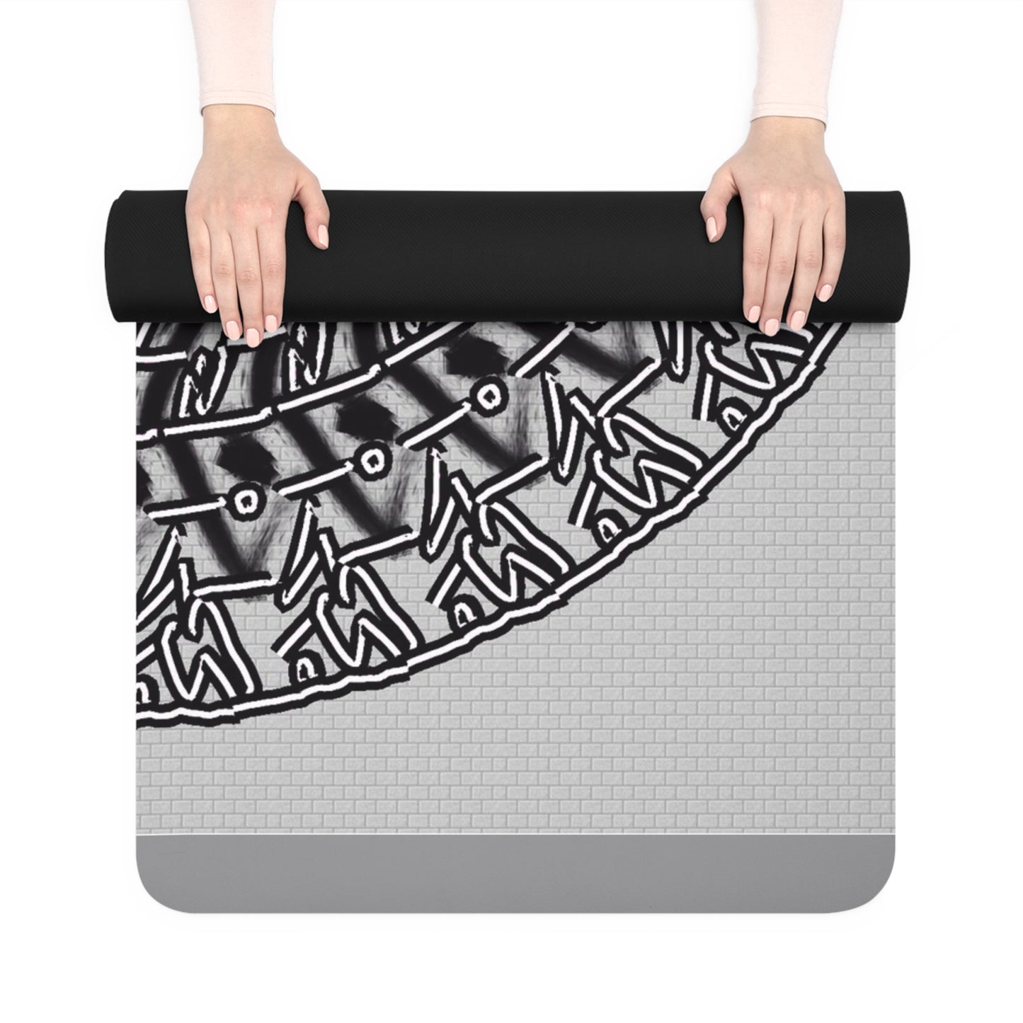 Mandala Pattern Rubber Yoga Mat | Non-Slip Exercise Mat for Yoga and Fitness