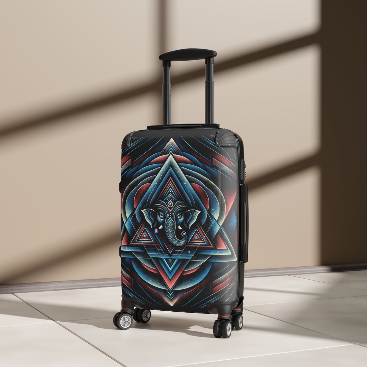 Bohemian Elephant Suitcase, Travel Luggage, Festival Gear, Summer Vacation Bag, Unique Gift for Wanderers