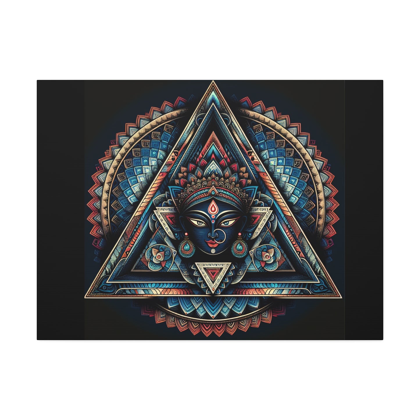 Bohemian Canvas Wall Art - Sacred Triangle Design