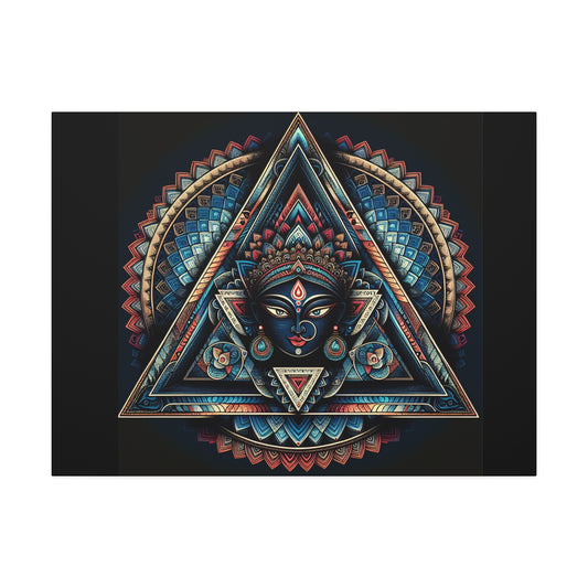 Bohemian Canvas Wall Art - Sacred Triangle Design