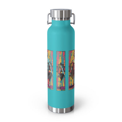 Colorful Insulated Water Bottle - 22oz - Perfect for Fitness, Travel, Hydration, Gifts & Eco-Conscious Living