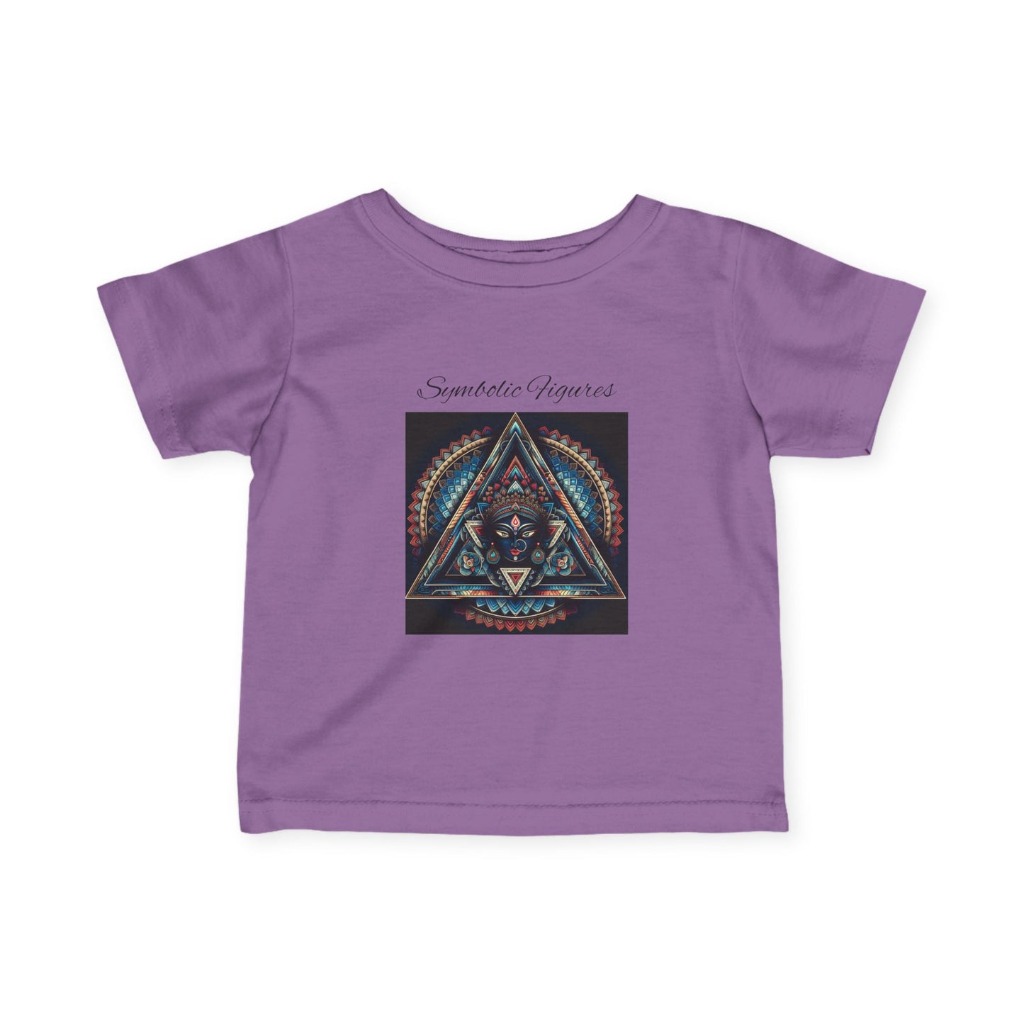 Infant Fine Jersey Tee with Geometric Design, Cute Baby T-Shirt, Unique Baby Gift, Toddler Fashion, Kids' Graphic Tee, Stylish Infant Wear